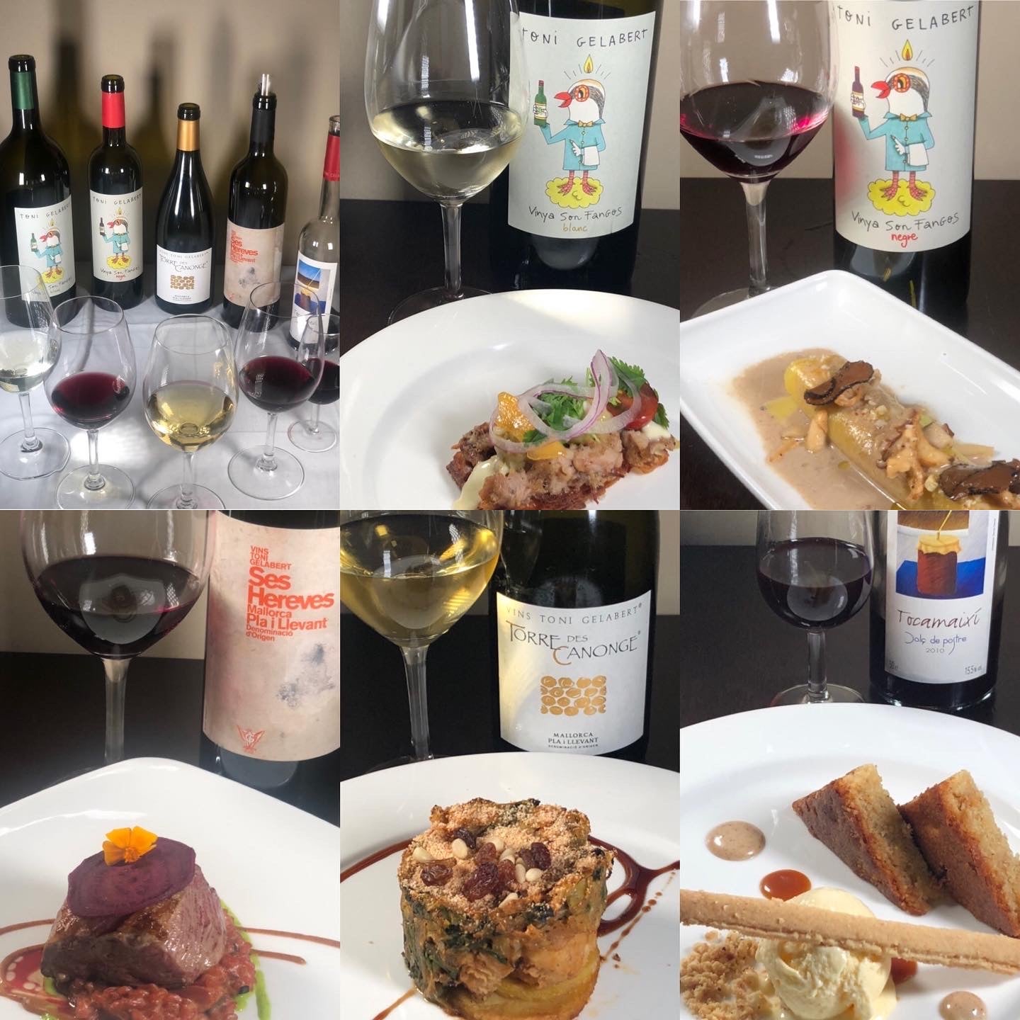 Un altra proposta que conjumina la bona cuina de Miquel Calent, en aquest cas amb els vins de Toni Gelabert/DO. Pla i Llevant