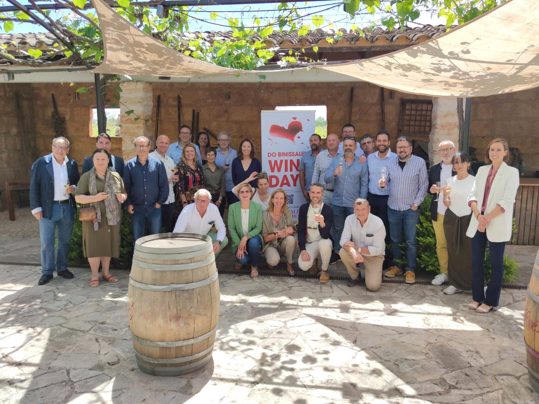 Organitzadors i col·laboradors han estat presents a la presentació de l'agenda dels Wine Days 2023 al celler J.L. Ferrer/DO Binissalem