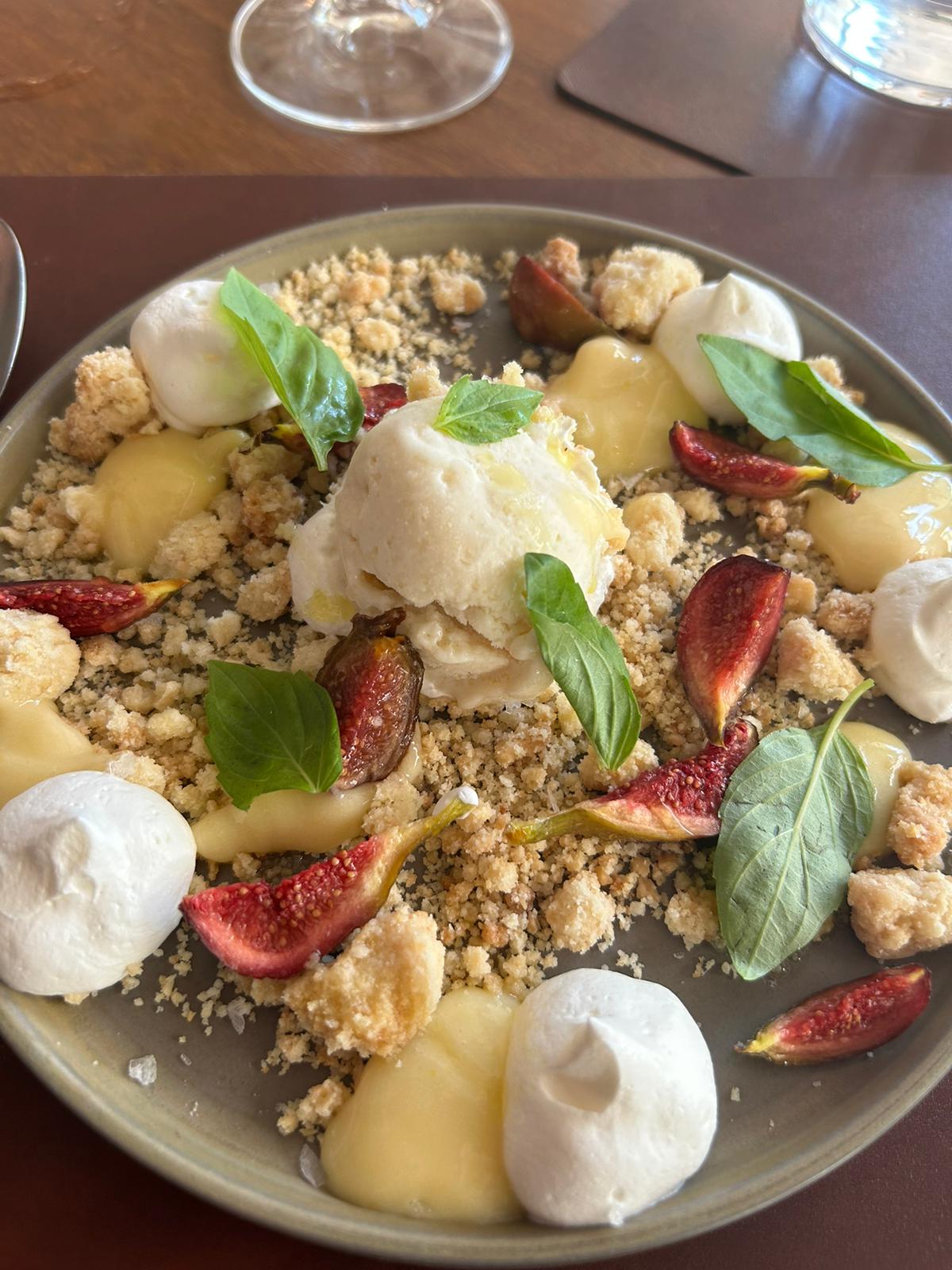Una de les postres estrella, el gelat amb figues | Foto: cedida 