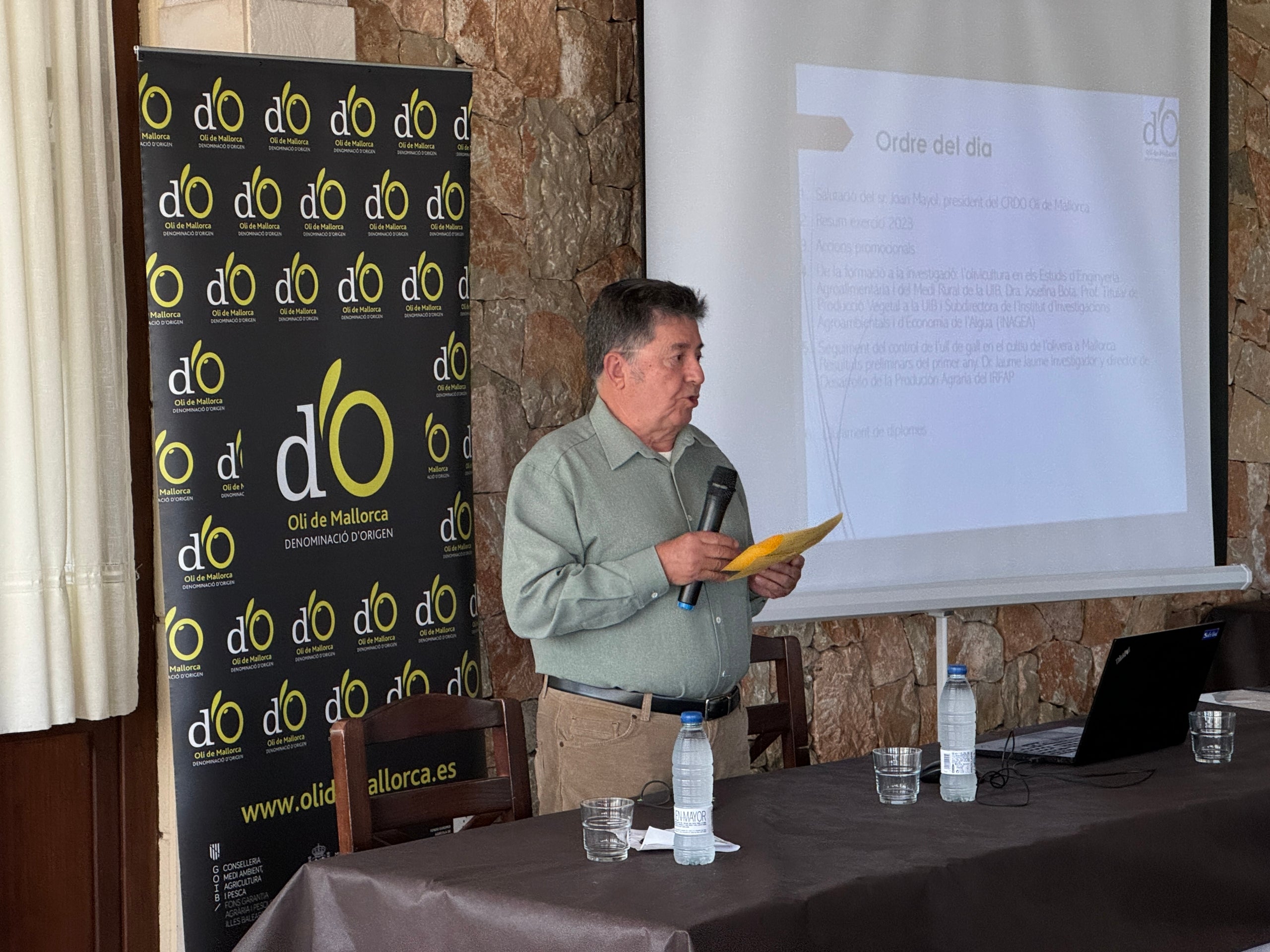 Joan Mayol va fer públic el balanç de la campanya d'enguany, bona en vendes però gens bona en producció/DO Oli de Mallorca