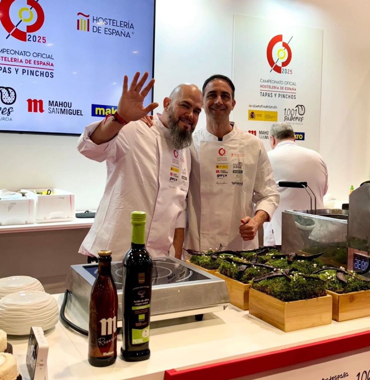 Erazo està ben satisfet de la valoració que obtengut la seva tapa 'Coca-rroba'/TaPalma