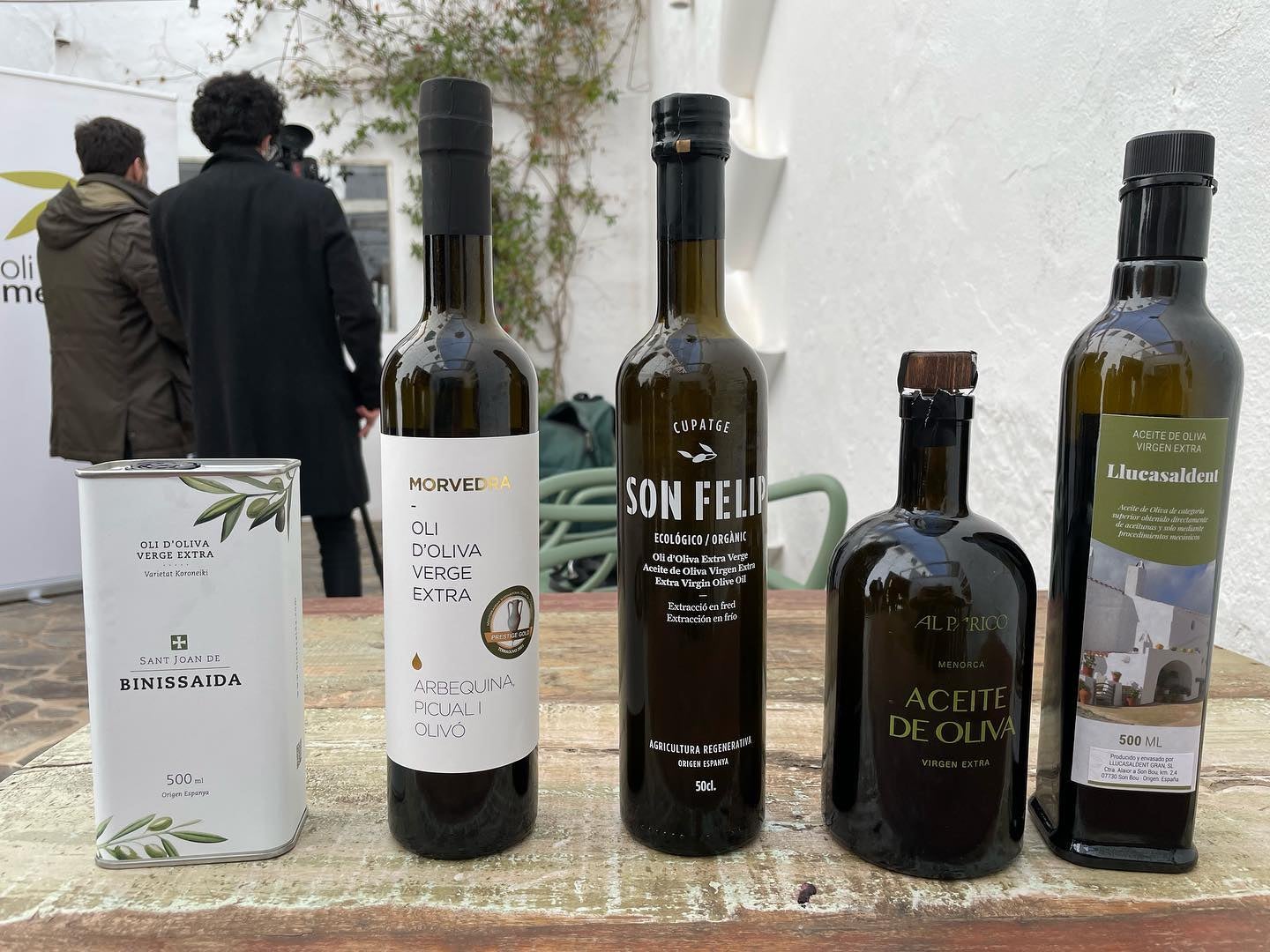Imatge d'alguns olis de la 
 IGP Oli de Menorca / Cedida
