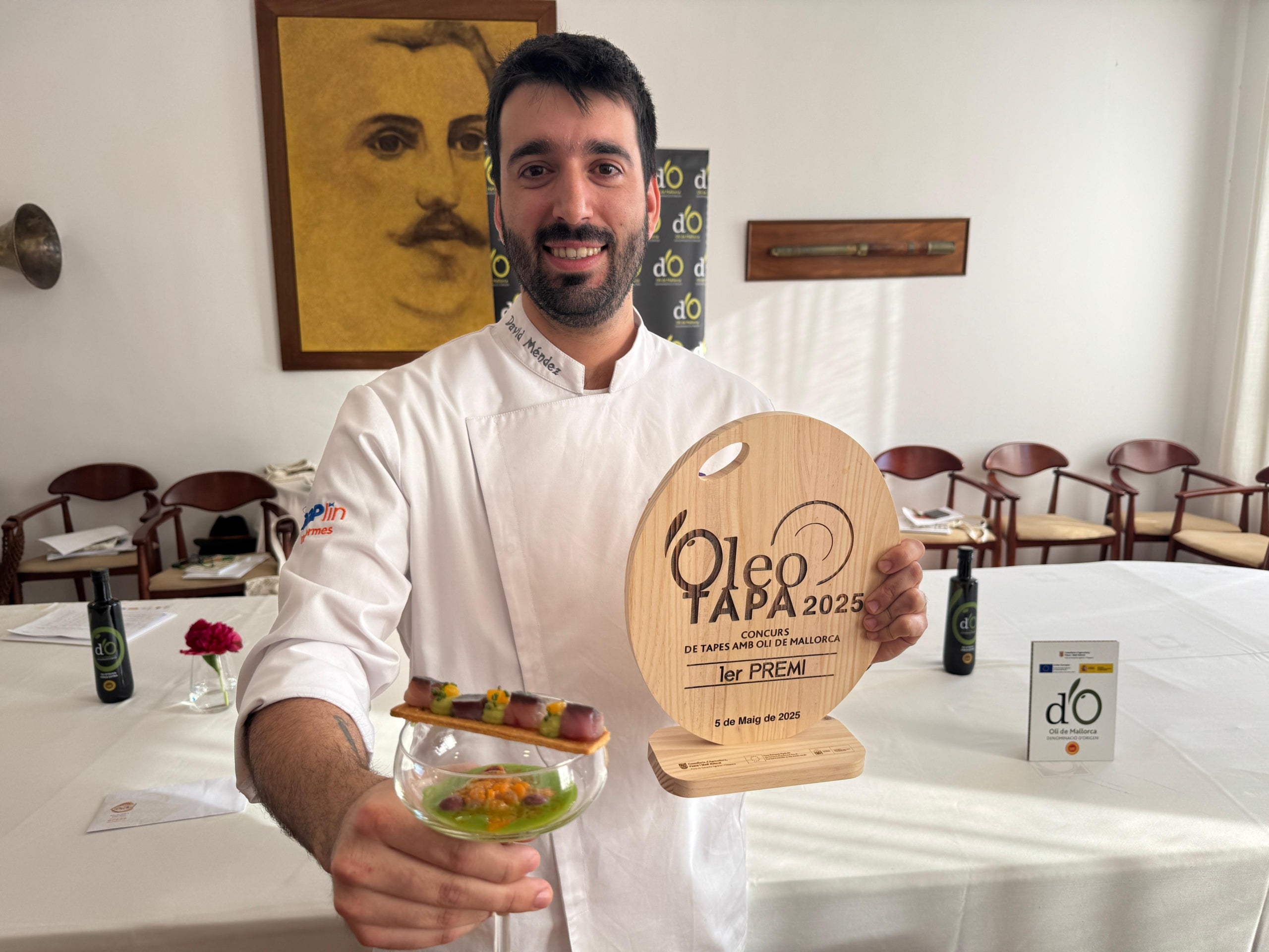 David Méndez obté per segona vegada el primer premi a l'Oleotapa de la DO Oli de Mallorca/L.L