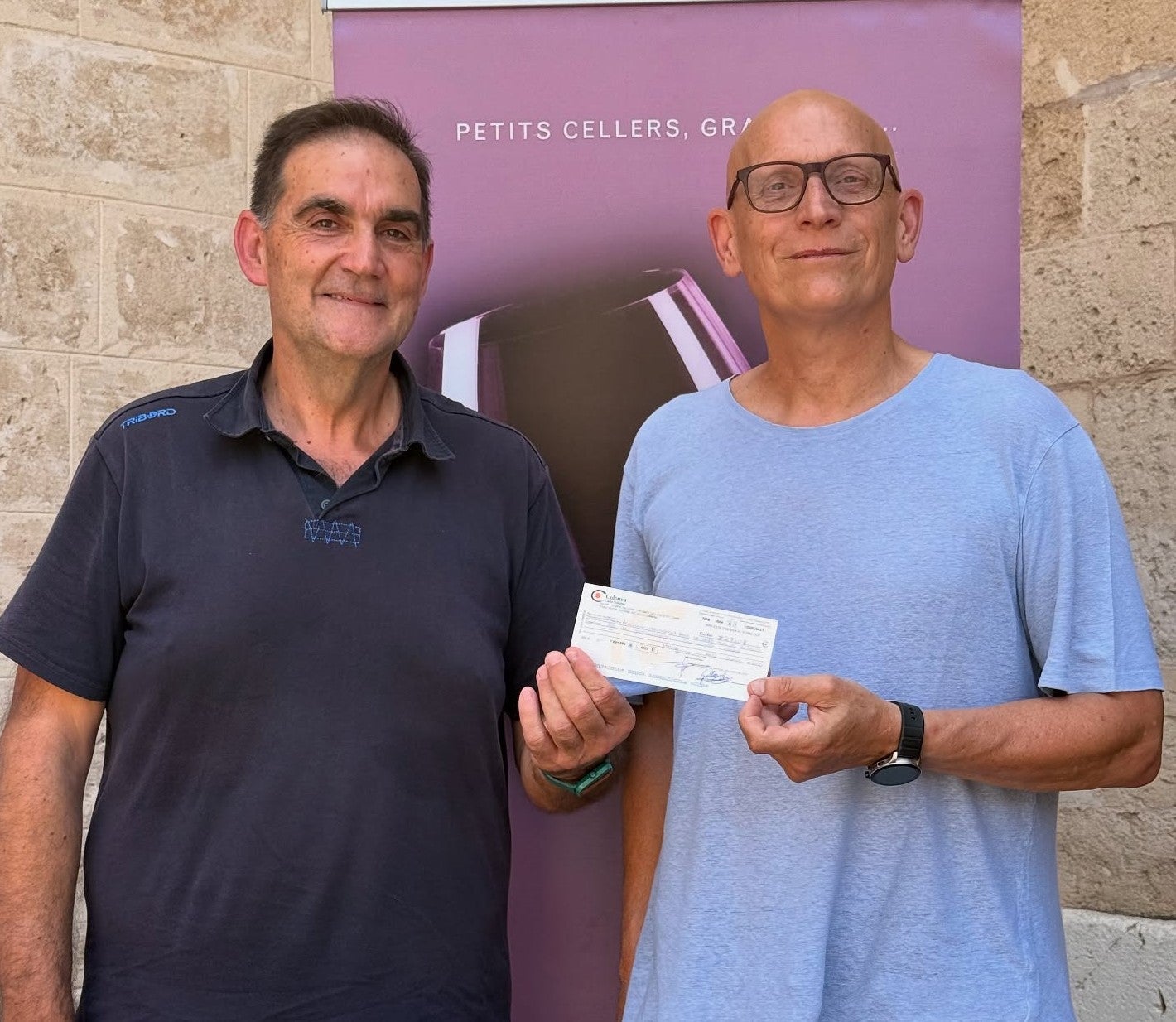 Guillen Vicens, president de l'Associació de Petits Cellers, i Alfonso Suárez, gerent de Gira-Sol/PIMECO