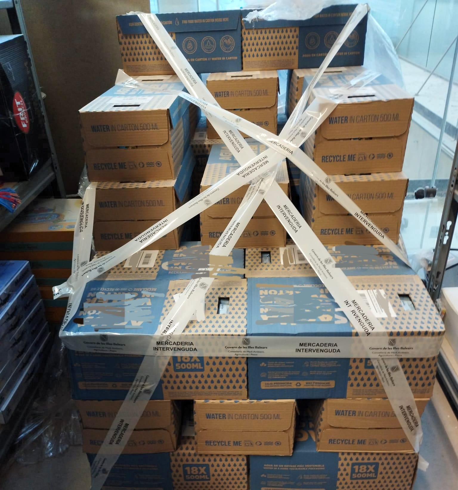  Part del material intervengut/CAIB