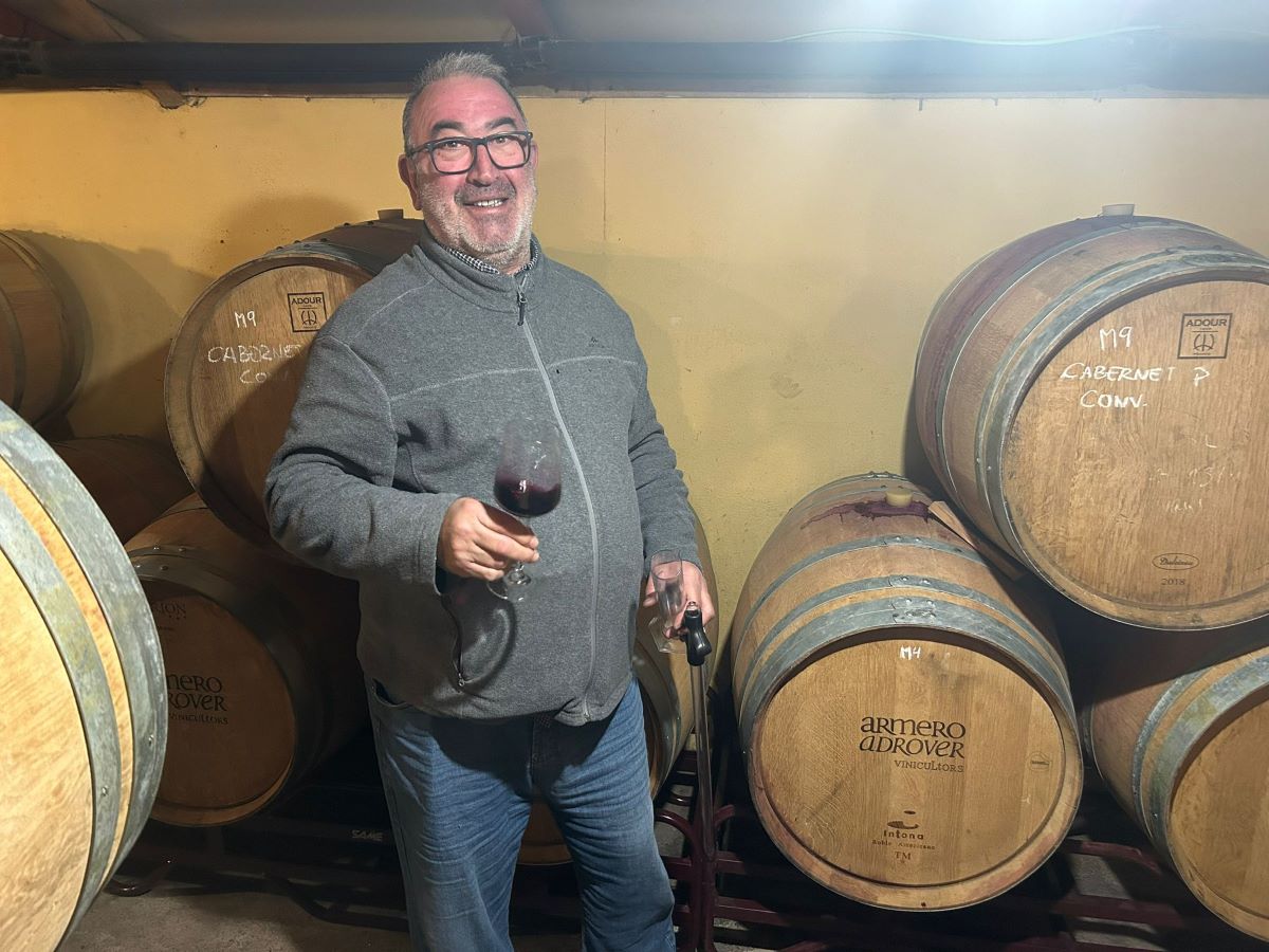 Luis Armero creà 'Collita de Fruits' tot cercant l'equilibri entre la Callet i altres varietats foranes que li donen estructura i complexitat/T.B.