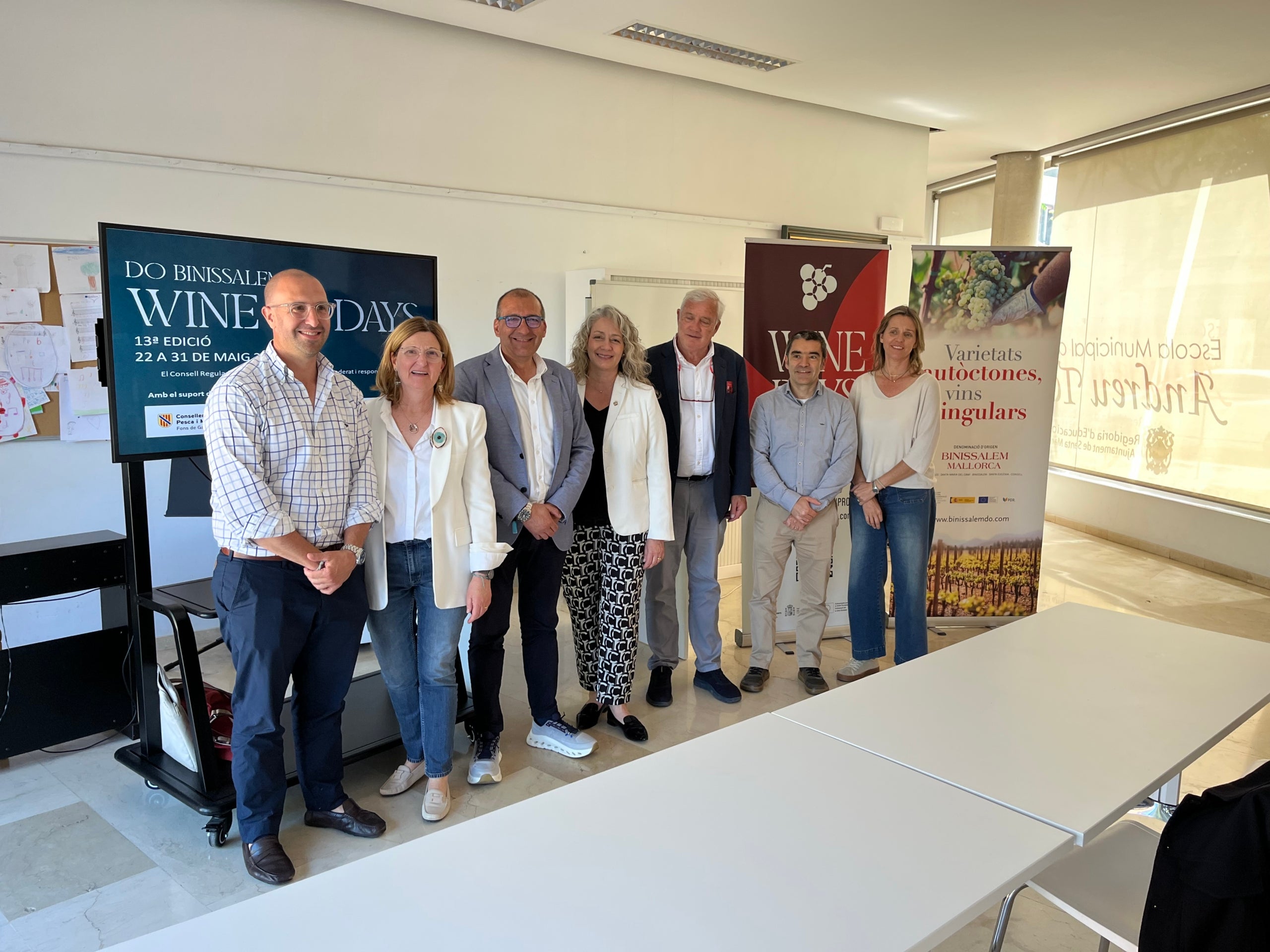 La presentació del programa es va dur a terme a Santa Maria, un dels cinc municipis que abasta aquesta Denominació d'Origen Binissalem/Cedida 