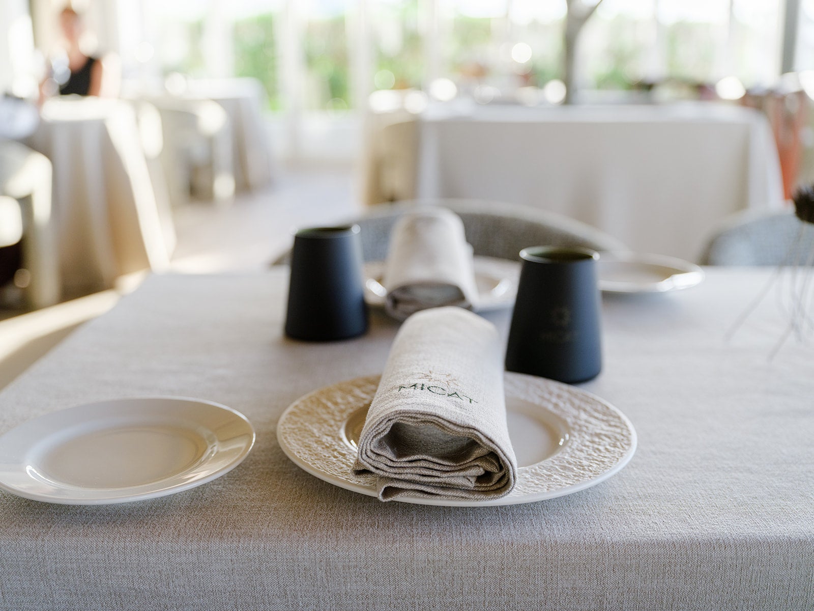 Taula parada al restaurant Micat de Menorca / Cedida